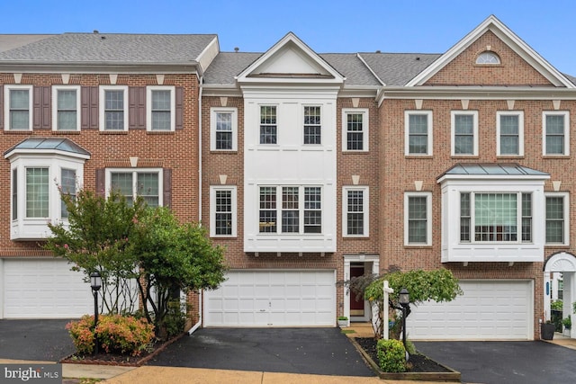 view of property with a garage