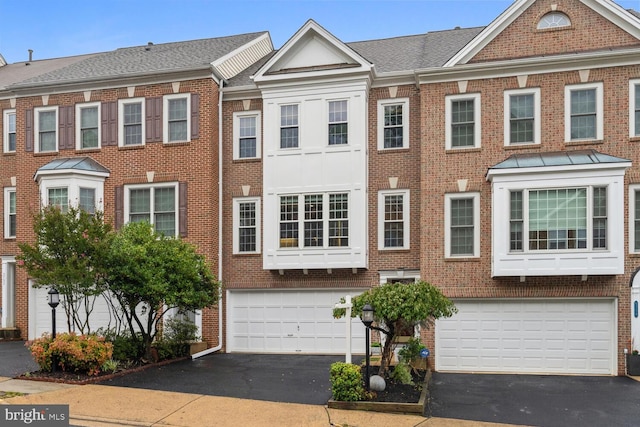 view of property featuring a garage