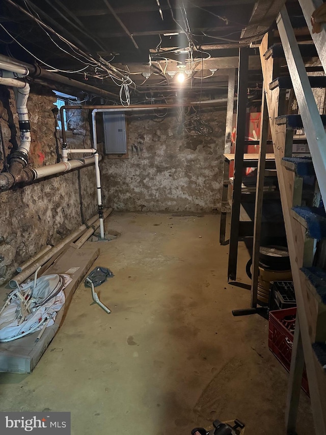 view of basement