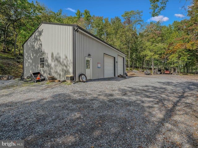 view of outbuilding