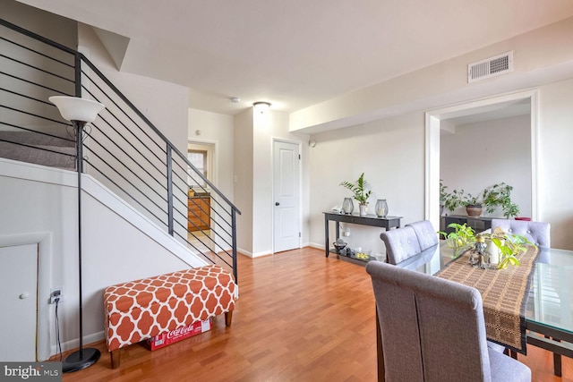 interior space featuring hardwood / wood-style flooring