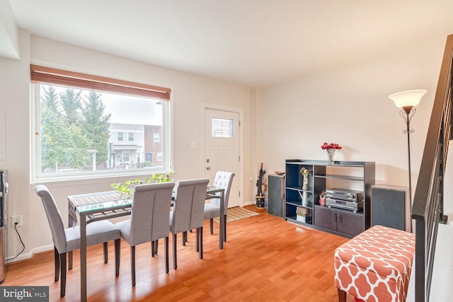 dining room featuring hardwood / wood-style flooring