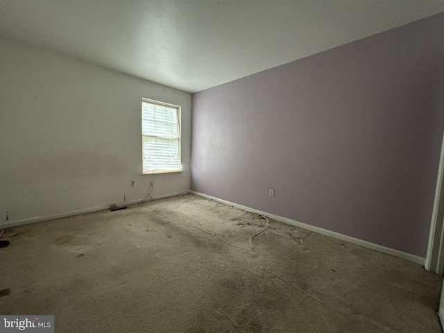 spare room with carpet