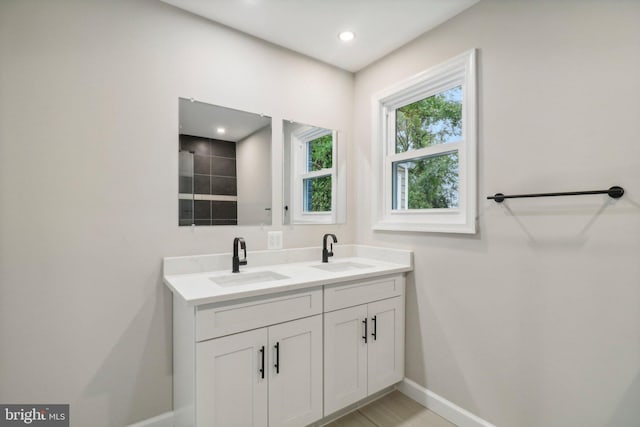 bathroom with vanity