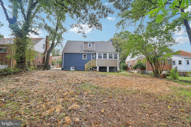 view of back of property