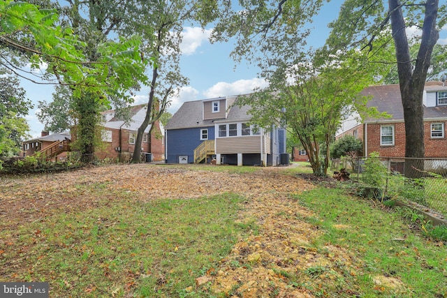 view of rear view of property