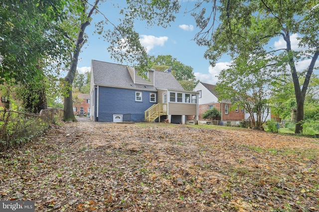 view of rear view of property