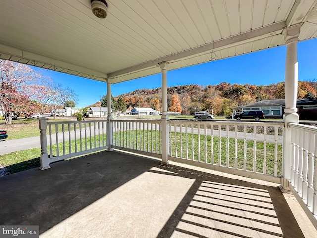 view of patio / terrace featuring covered porch