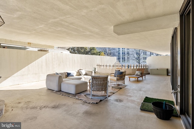 view of patio / terrace with outdoor lounge area