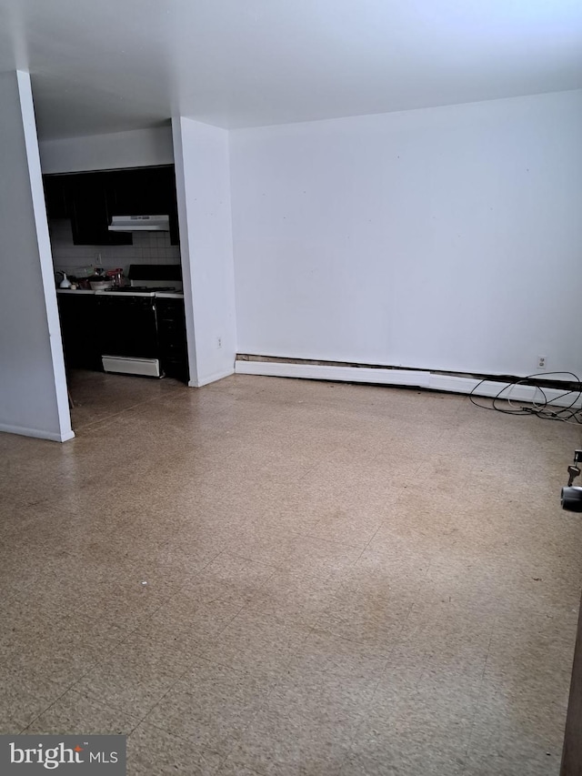 interior space featuring baseboard heating