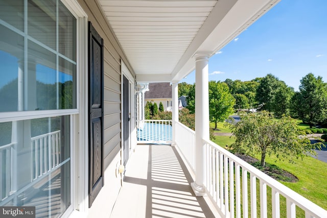 view of balcony