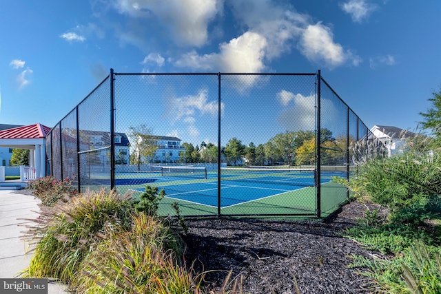 view of tennis court