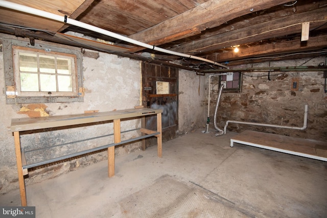 view of basement