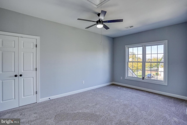 view of carpeted empty room