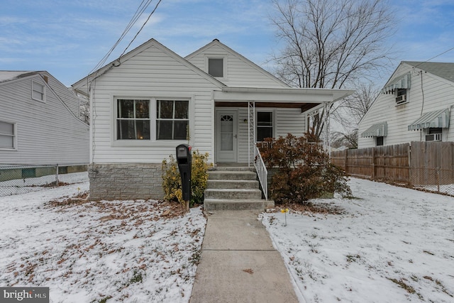 view of bungalow-style house