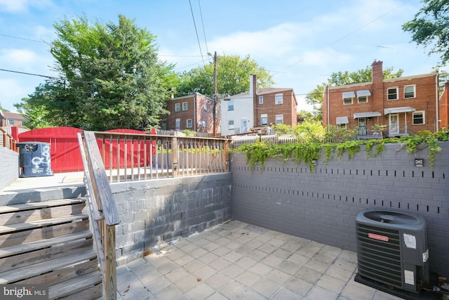 view of patio with cooling unit