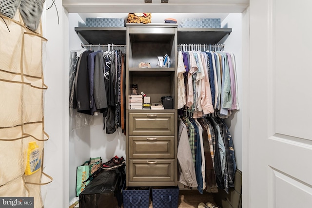 view of closet