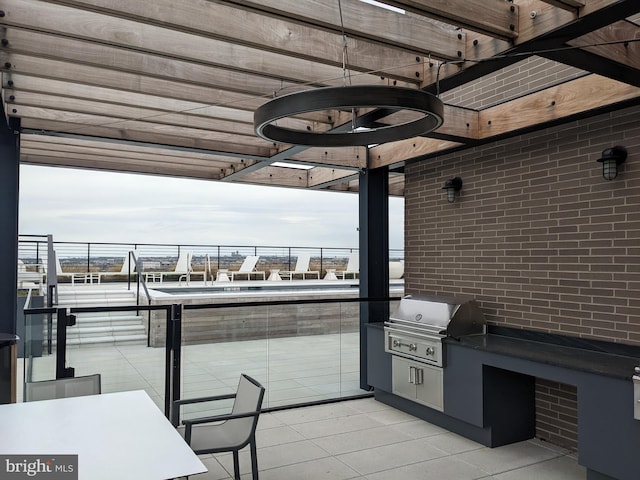 view of patio / terrace featuring grilling area and area for grilling