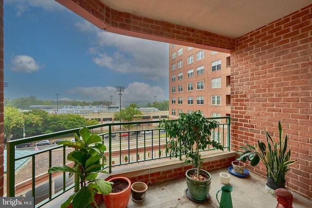 view of balcony