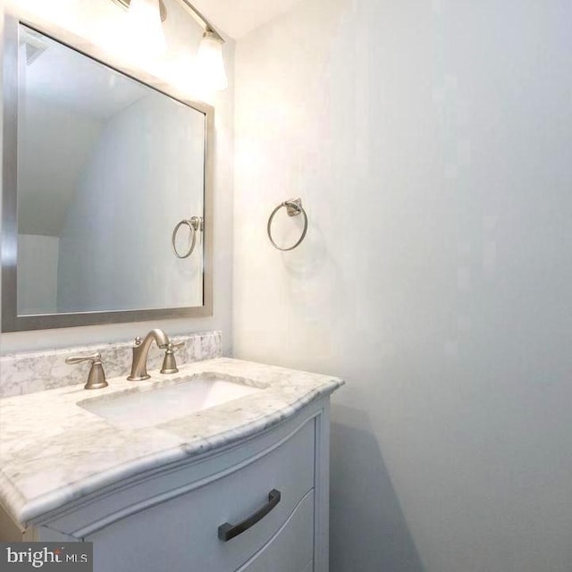 bathroom with vanity