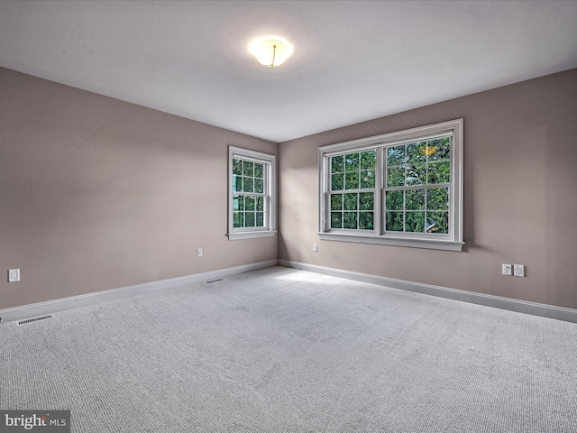 view of carpeted empty room