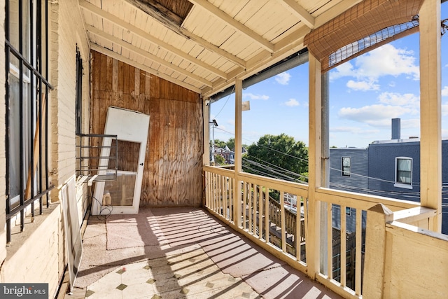 view of balcony