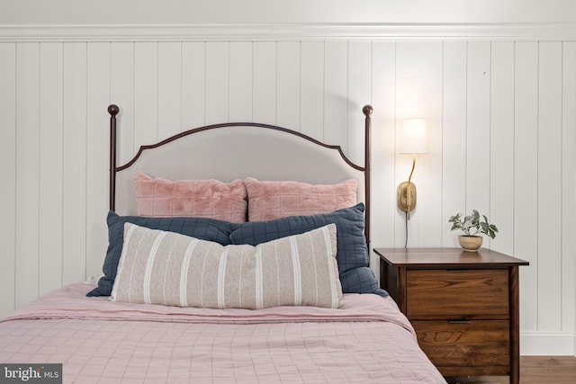 bedroom featuring wood-type flooring