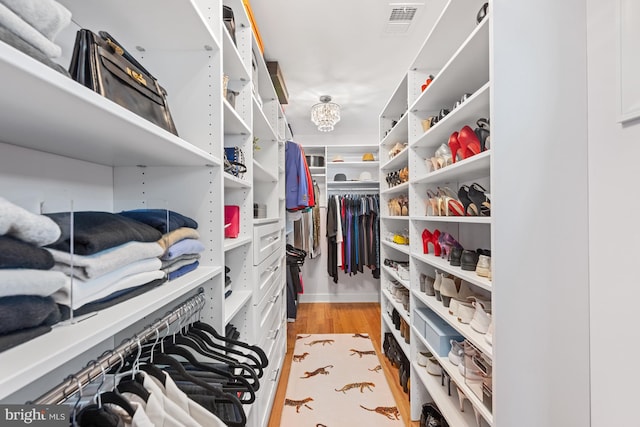 1307 Cleveland St, Alexandria, VA 22302 - spacious closet featuring light wood finished floors