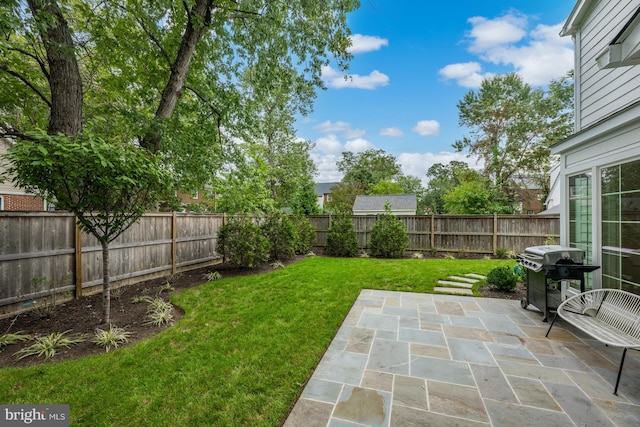 1307 Cleveland St, Alexandria, VA 22302 - fenced backyard with a patio area