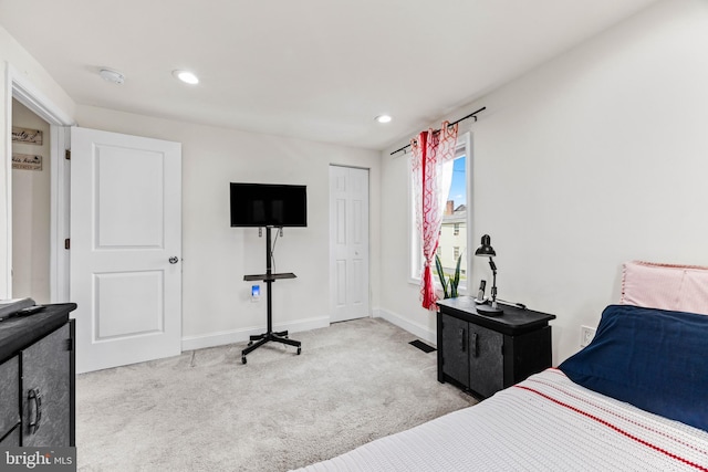 4201 Morrison Ct, Baltimore City, MD 21226 - bedroom with baseboards, carpet, and recessed lighting