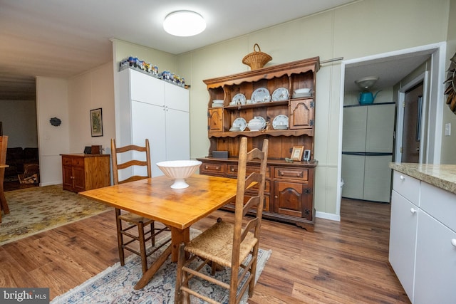 dining room featuring hardwood / wood-style floors