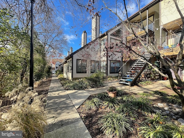 view of back of property