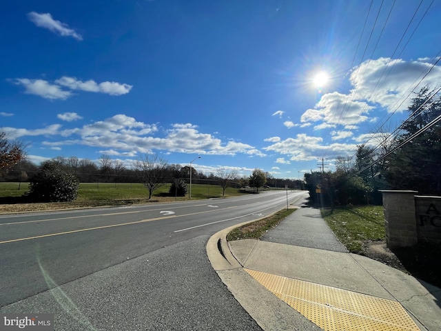 view of road