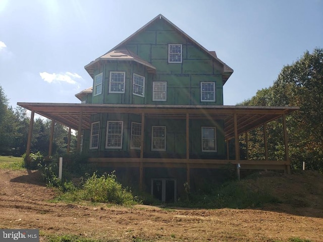 view of rear view of house