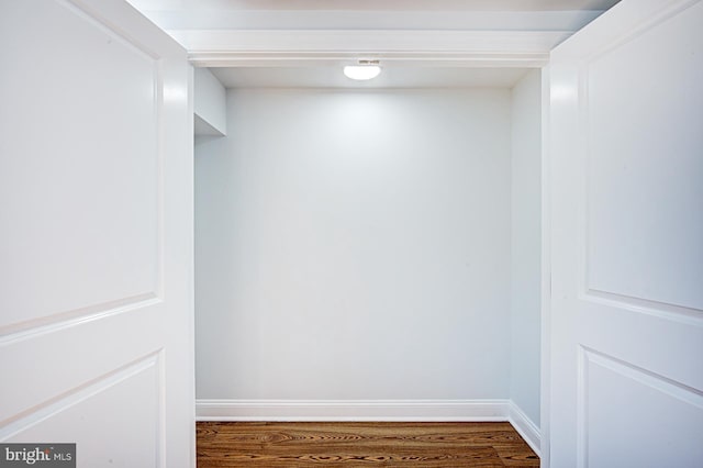 interior space with wood-type flooring