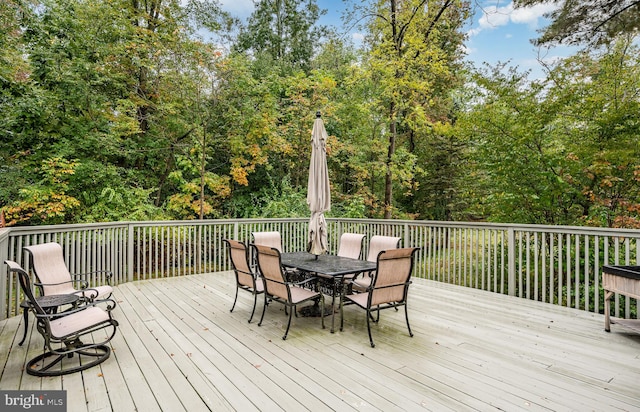 view of wooden terrace