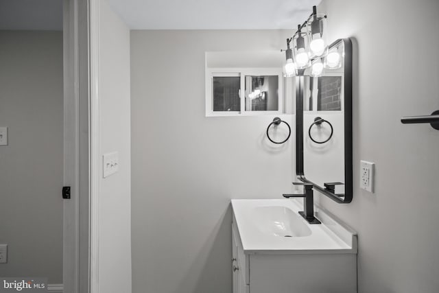 bathroom featuring vanity