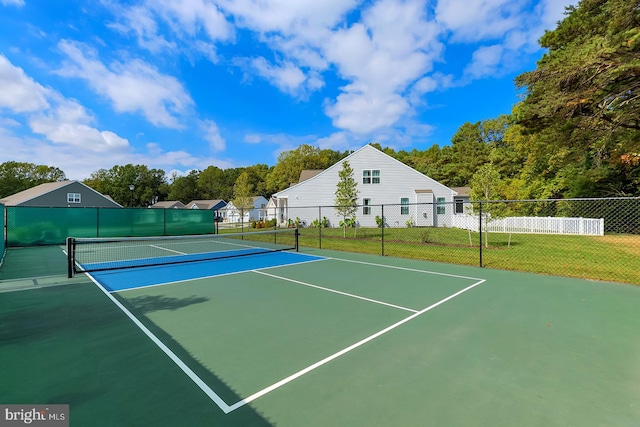 view of sport court