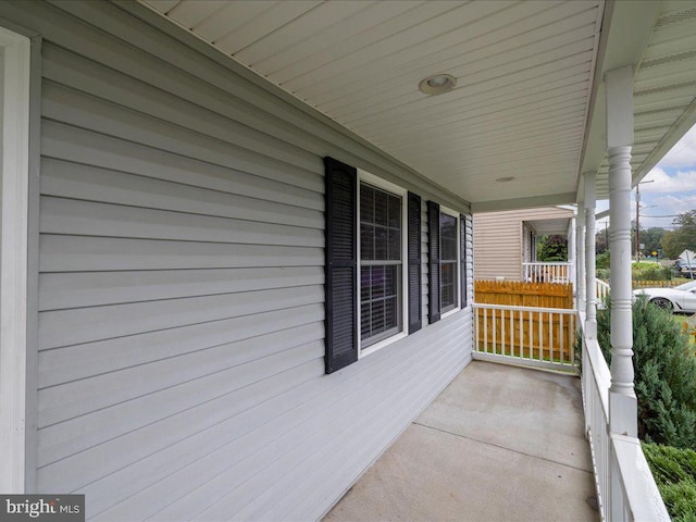 view of patio with covered porch