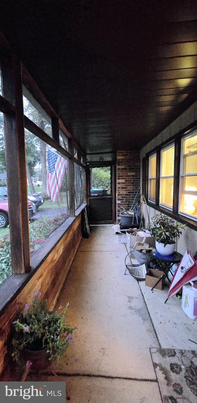 view of sunroom / solarium