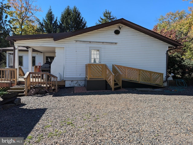 view of back of property