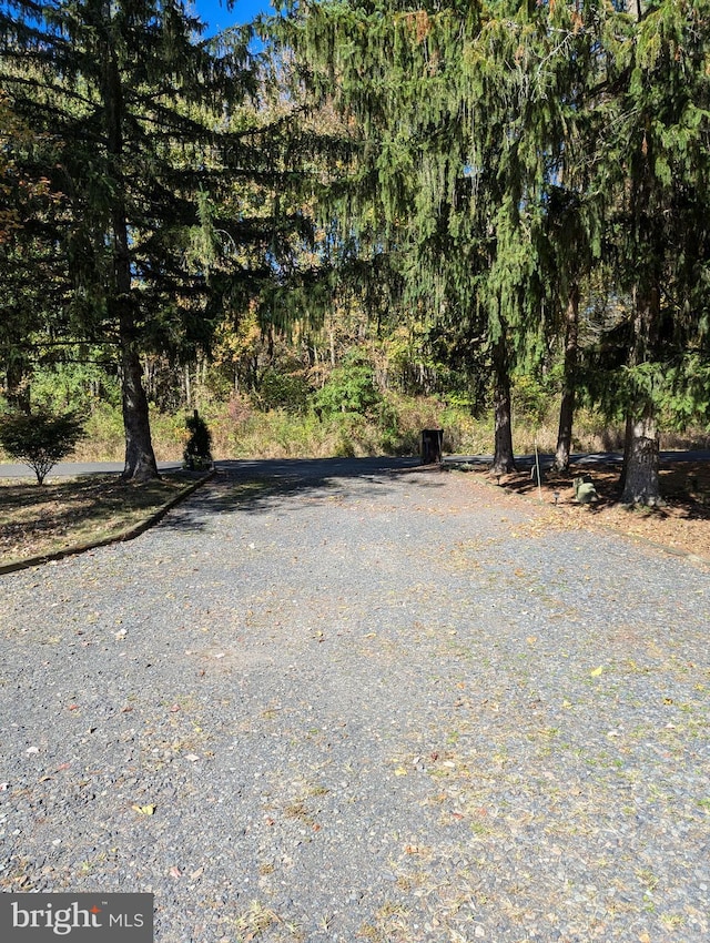 view of road