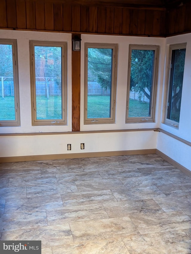 interior space with baseboards