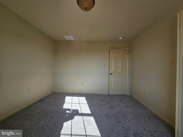 view of carpeted empty room