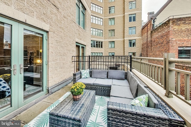 balcony with an outdoor living space