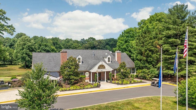 view of cape cod house