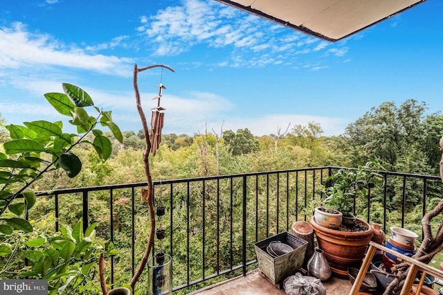 view of balcony