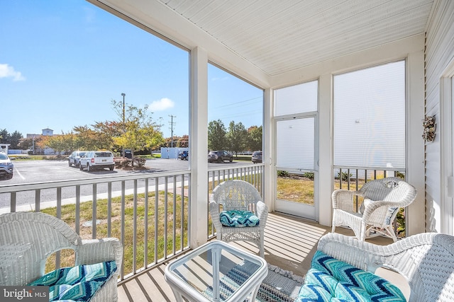 view of sunroom