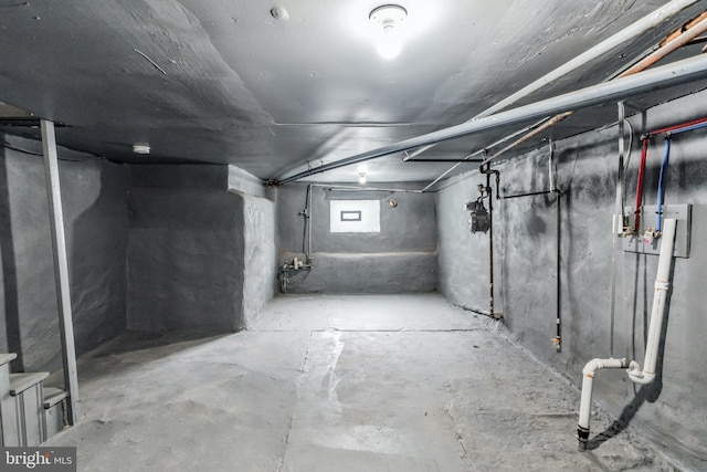 view of basement