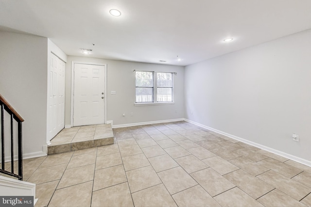 view of tiled entryway